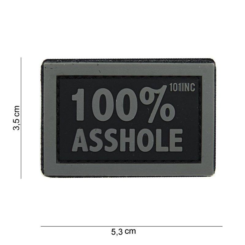 PATCH 3D PVC 100% ASSHOLE