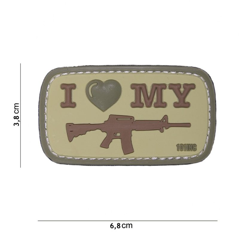 PATCH 3D PVC I LOVE MY M4
