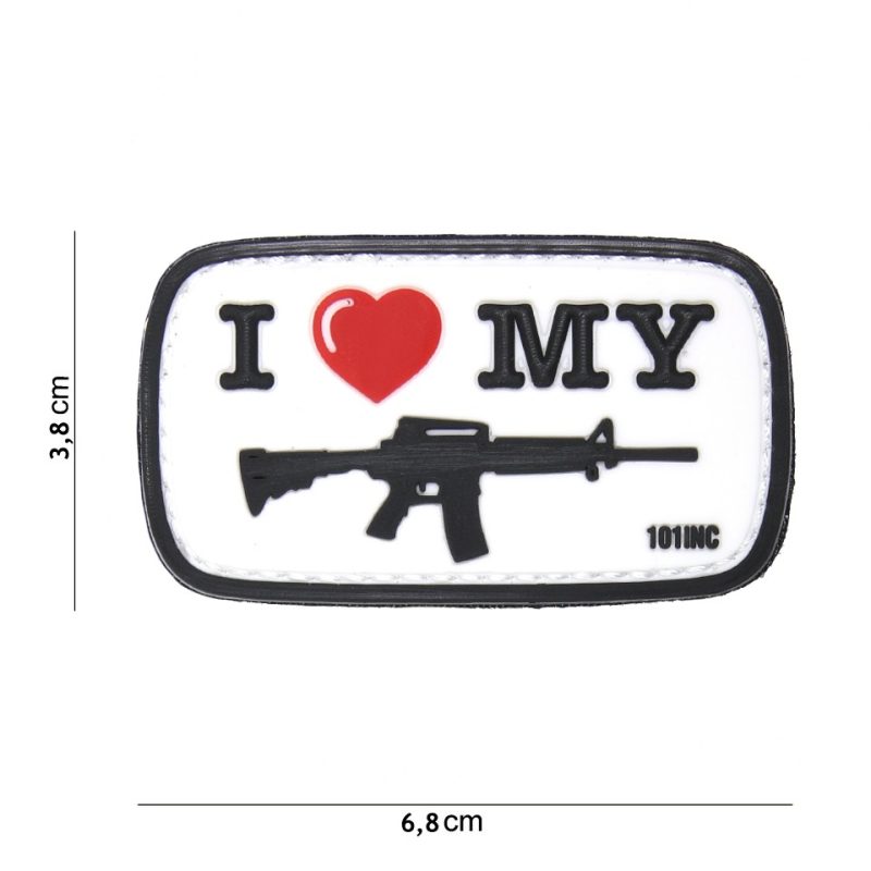 PATCH 3D PVC I LOVE MY M4