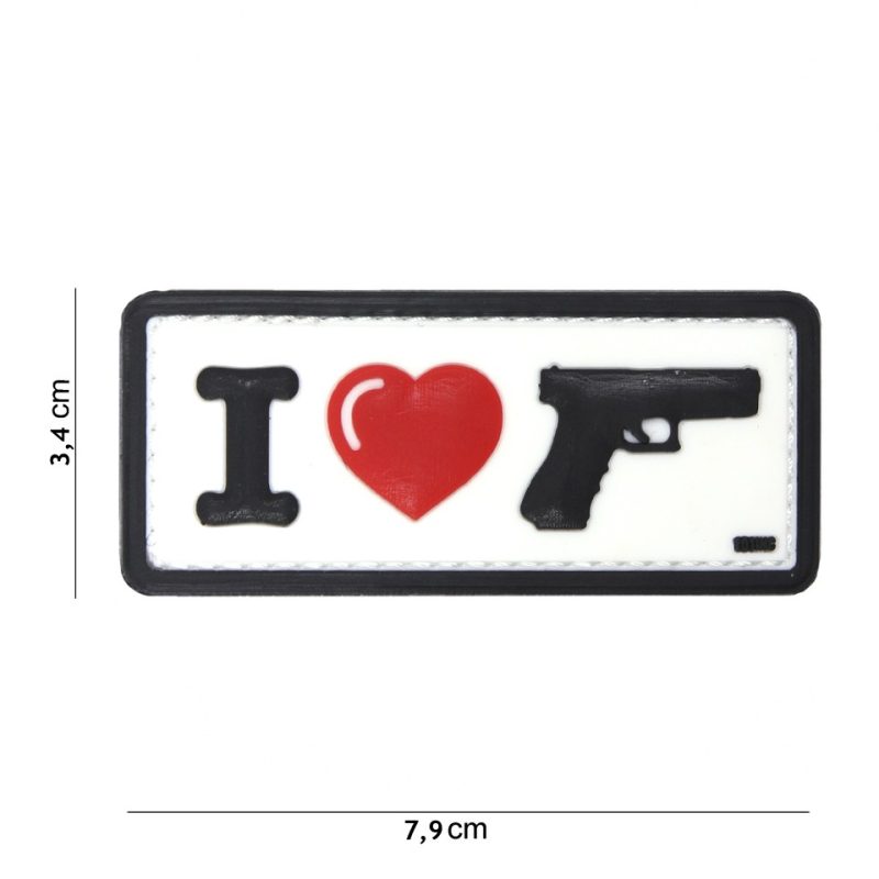 PATCH 3D PVC I LOVE MY SIDEARM
