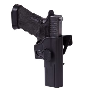 Puzdro RELEASE BUTTON HOLSTER FOR GLOCK 17 WITH MOLLE ATTACHMENT Helikon