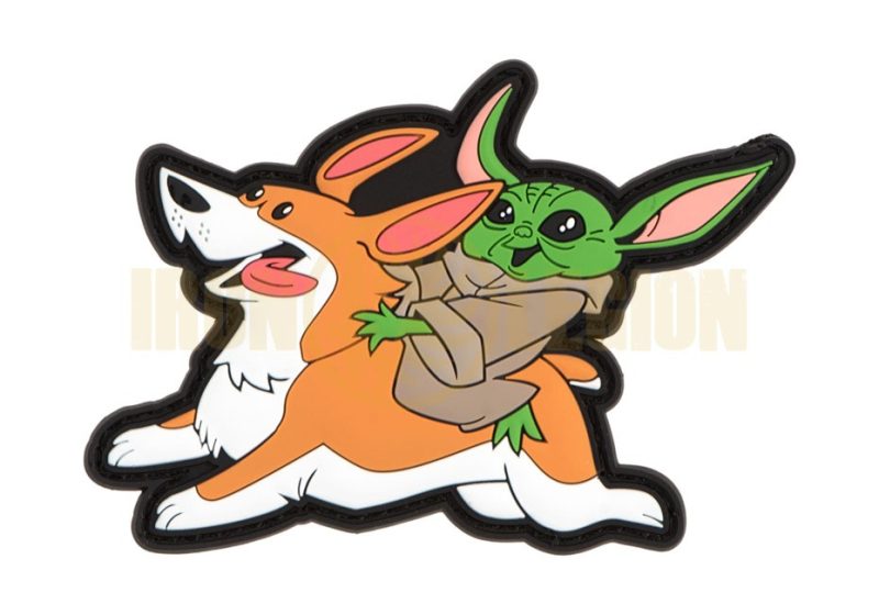 Baby Y Riding Corgi Patch Airsoftology
